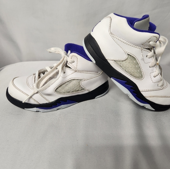 Air Jordan 5 Retro Dark Concord Kids Sneakers Size 9C 440890-141 - Picture 8 of 9